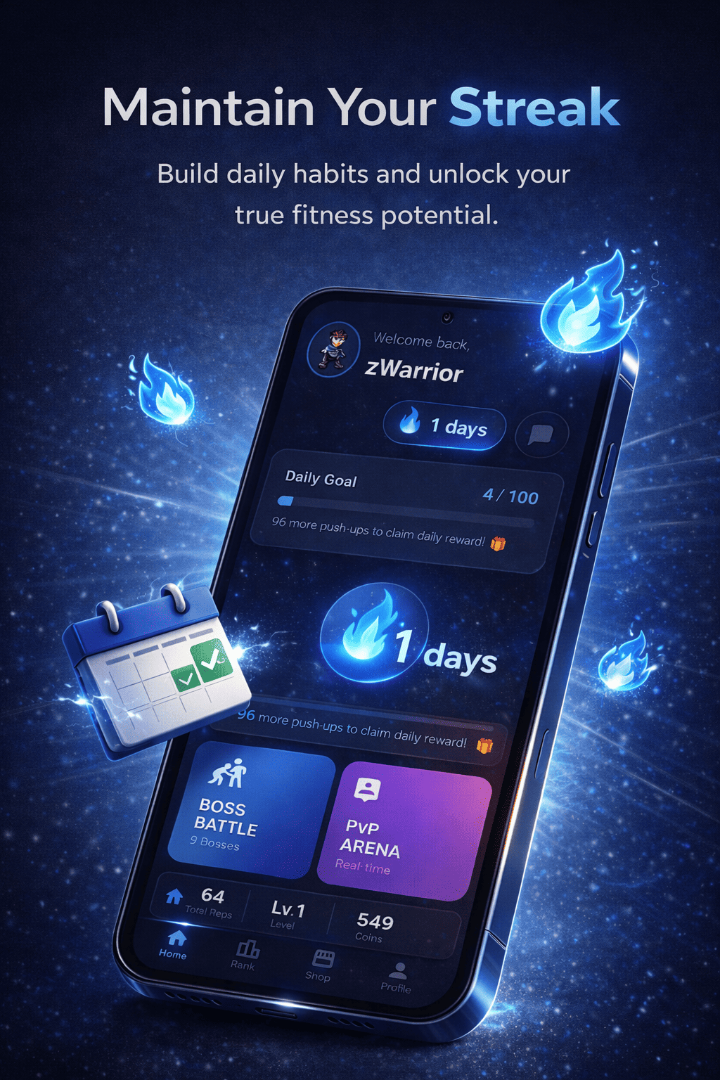 Maintain Streak Feature